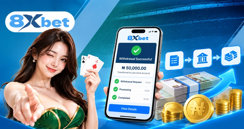 Hướng dẫn rút tiền 8xbet từng bước