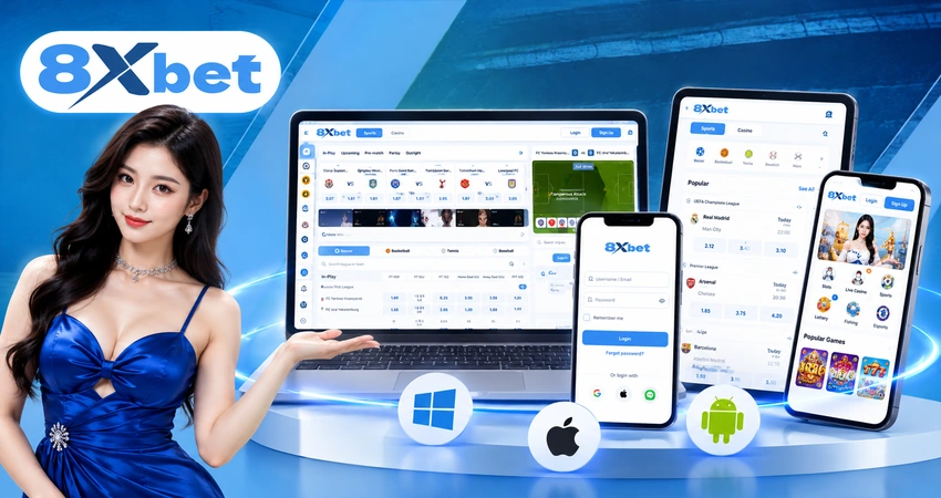 Đăng nhập 8xbet trên các thiết bị khác nhau